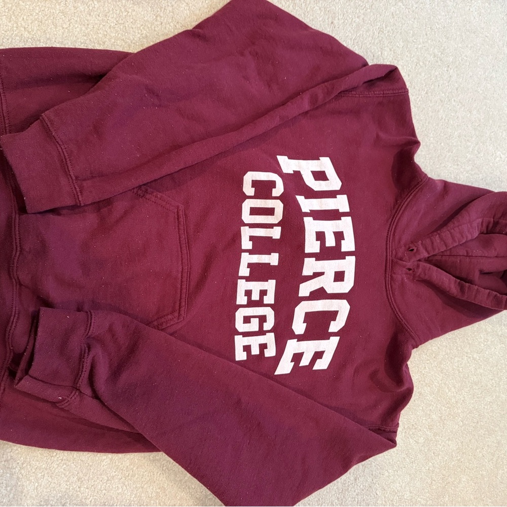 Pierce College Maroon Hoodie